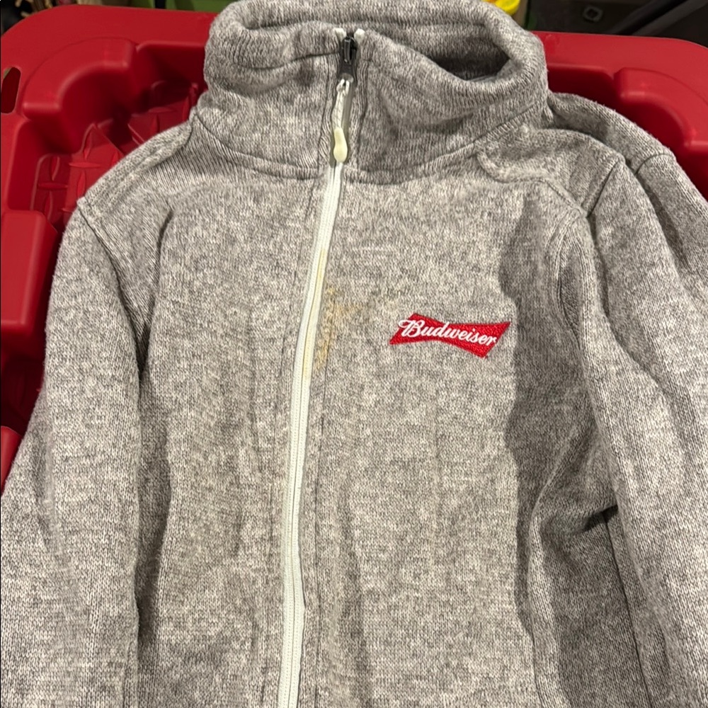 Budweiser Gray Women’s Zippered Jacket